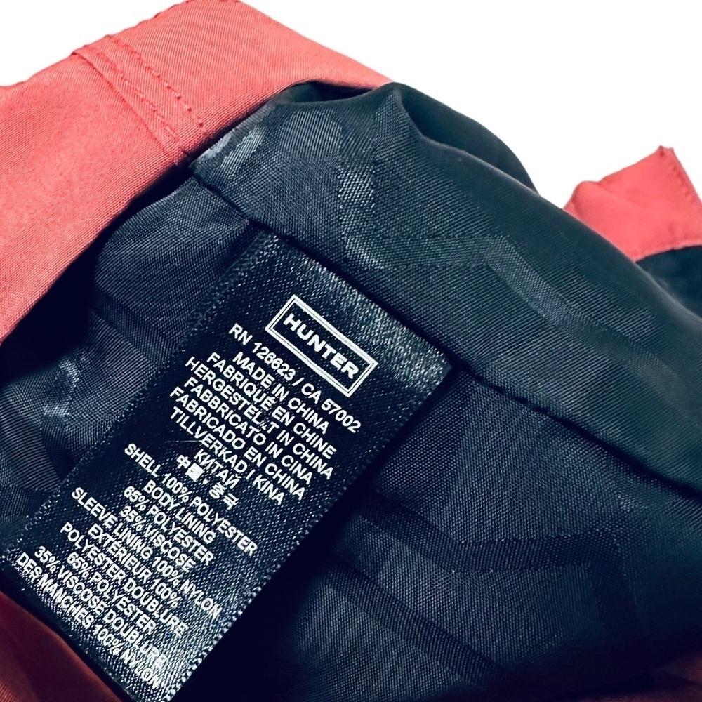 Hunter Original Hooded Trench Coat Mid Length Jacket Women’s Size Medium - Picture 10 of 14